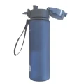 560 ml Blue Bottle Side View