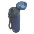 BPA Free Drink Bottle top view blue 560 ml