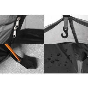 Mantern hook twin zips and waterproof fabric 1