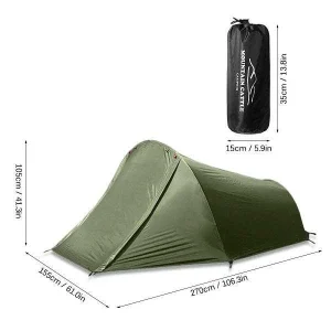 Two Person TUnnel Tent Dimensions 1