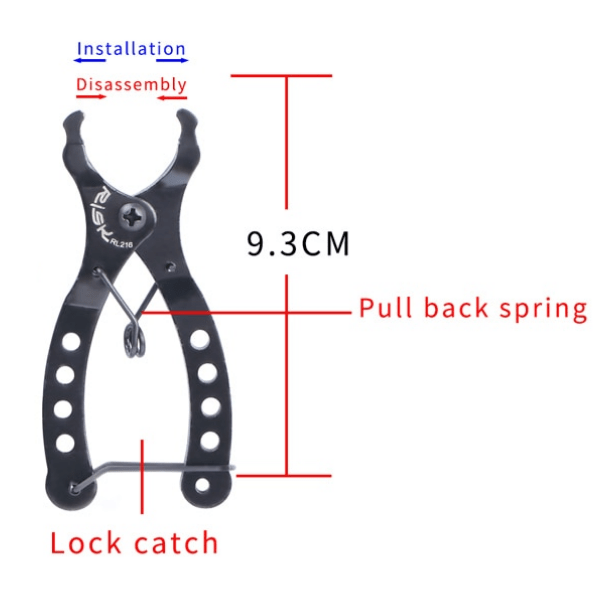 Bike chain pliers dimensions
