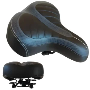 Extra Wide Bike Seat Saddle – Padded With Suspension Springs