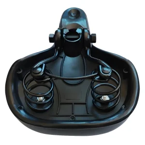 universal wide bike seat with rail or seatpost mounting