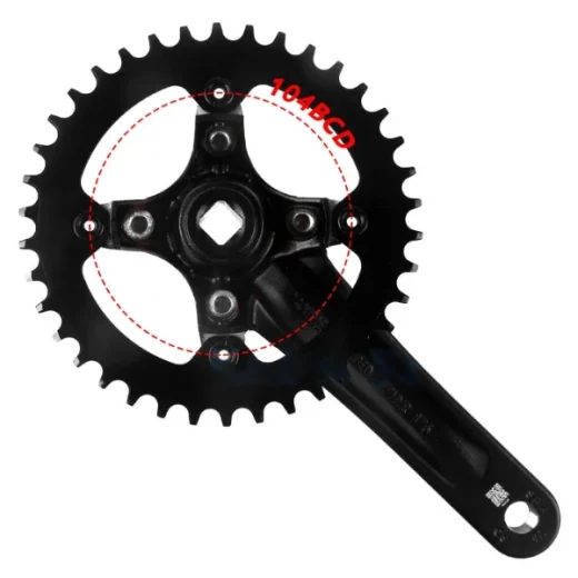 104BCD SIngle Speed Crankset 1