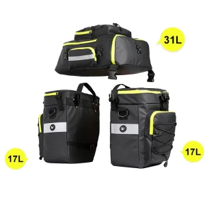 31 plus 17 plus 17 litre cike bag set