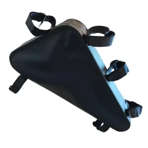 Bike Frame Bag Adsports AS0713 2L Black Triangle Bag for MTB and Road Bikes 500D PVC Waterproof Fabric