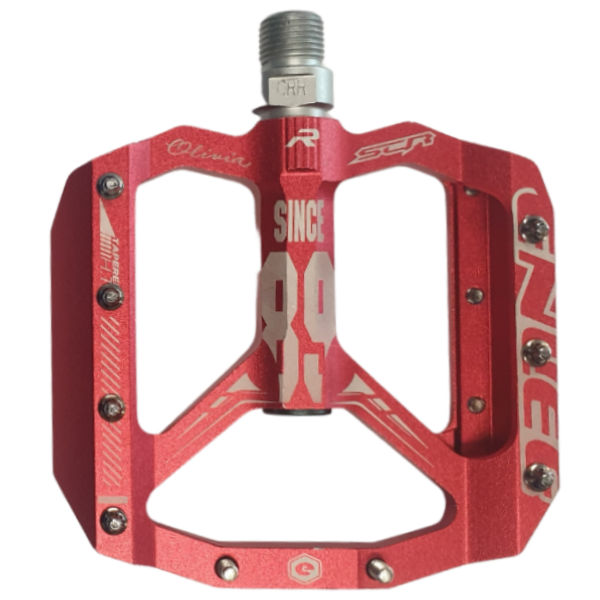 Aluminum Pedals for MTB Mountain Bike Red