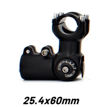 60mm High Rise Bicycle Stem Adjustable Angle 0 to 90 degrees 25.4mm