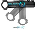 Adjustable biike stem 90 to 180 degrees