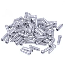 Bike Cable End Caps for Brake Wire and Gear Wire 10 Pack Silver