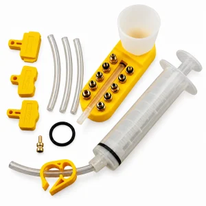 Bike Brake Bleed Kit with Brass Adaptors and Funnel