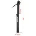 350mm dropper post with 100mm travel 27.2