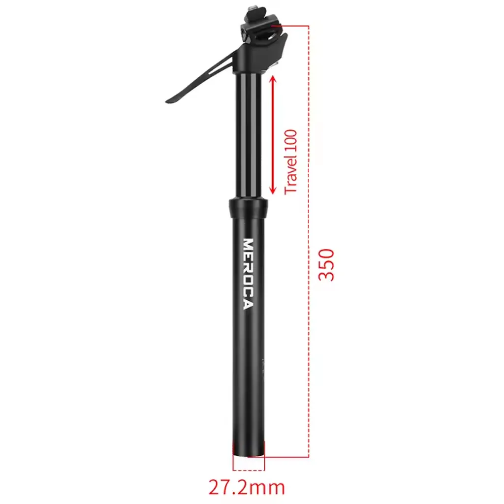 350mm dropper post with 100mm travel 27.2