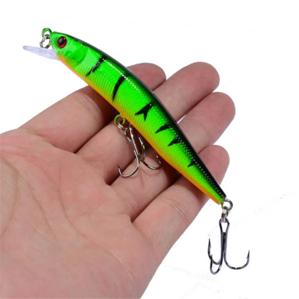 Fishing Lure Green and Blue in Hand 2