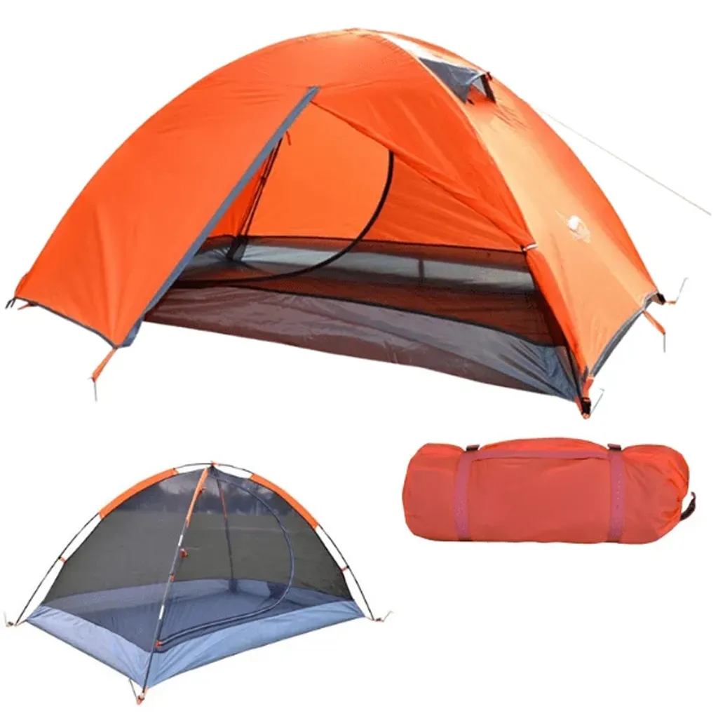 Lightweight Tent<br />
2 Person Orange Colour<br />
Only 1,800 grams