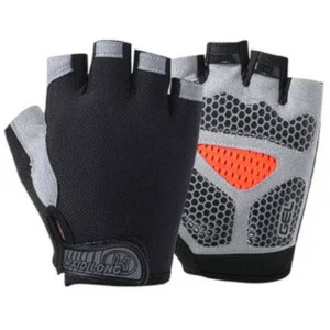 MTB Cycling Gloves Fingerless Glove Set Black Extra Large (XL)