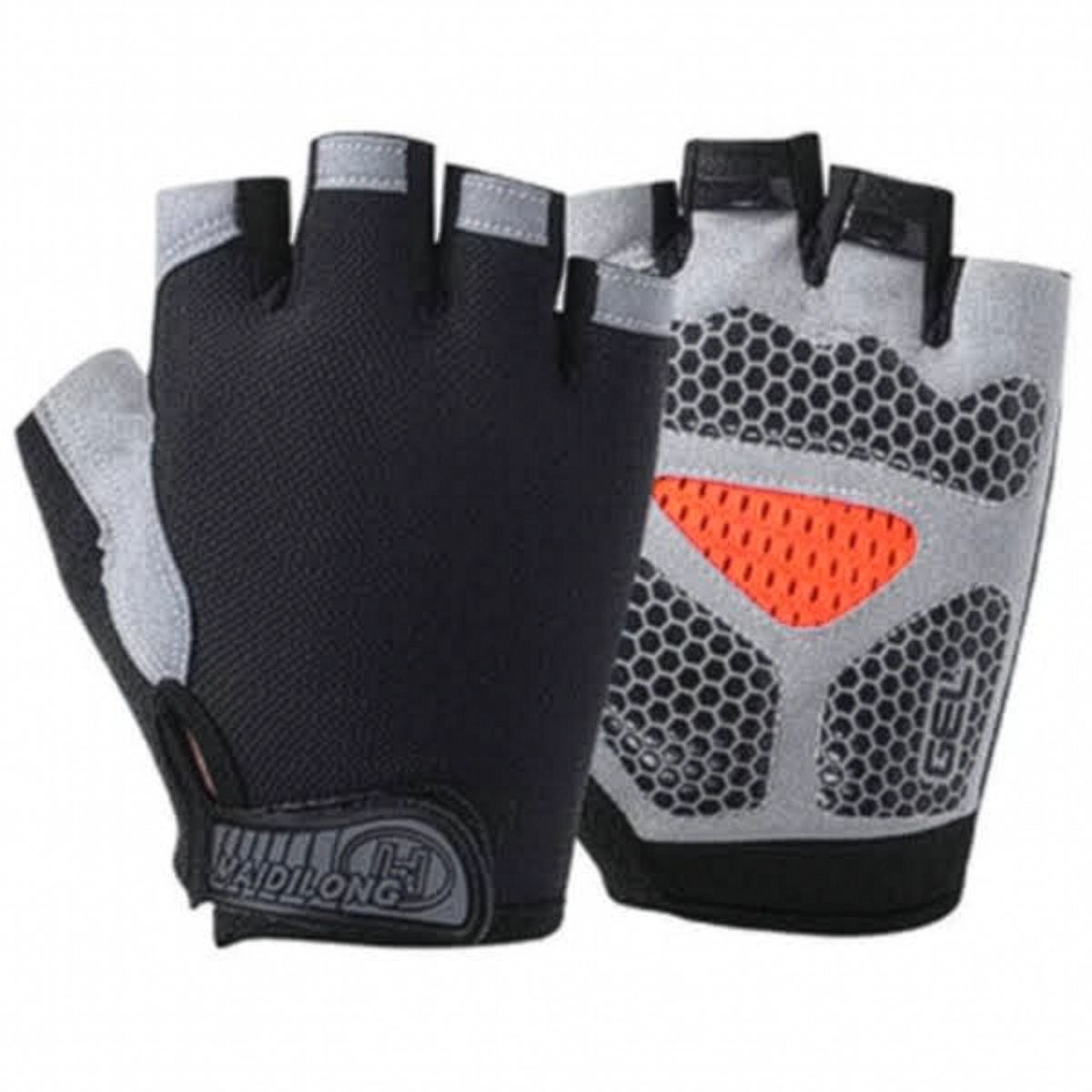 MTB Cycling Gloves Fingerless Glove Set Black Extra Large (XL)