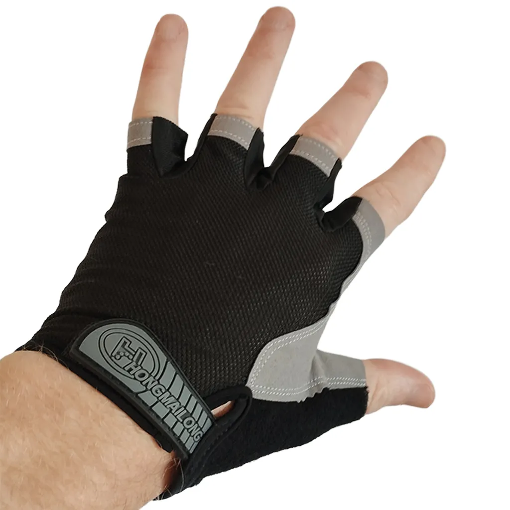 bicycle glove on left hand