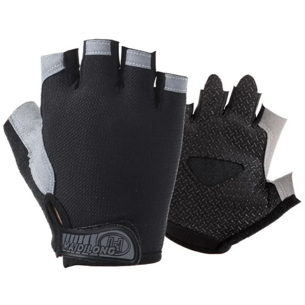 black mountain bike gloves