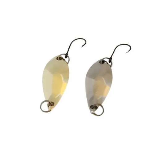 2 5 gram spoon lures gold and silver colours 1