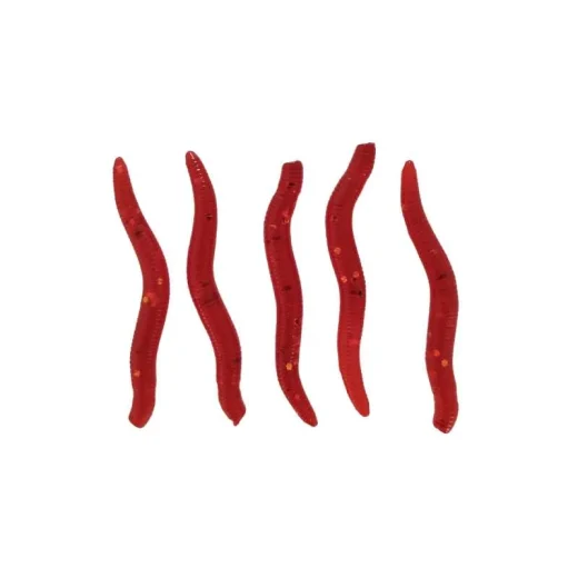 Red Soft Worm Lures 1
