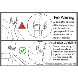 carbon seat post installation warning