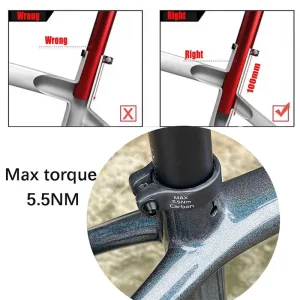 carbon seat post tube installation warning 2