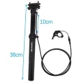 adjustable bike seatpost 100mm 380mm