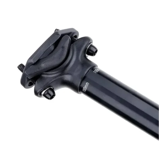 close up of dropper post seat mount