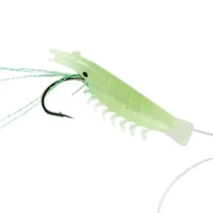 Soft Shrimp Lure with Hook Close Up
