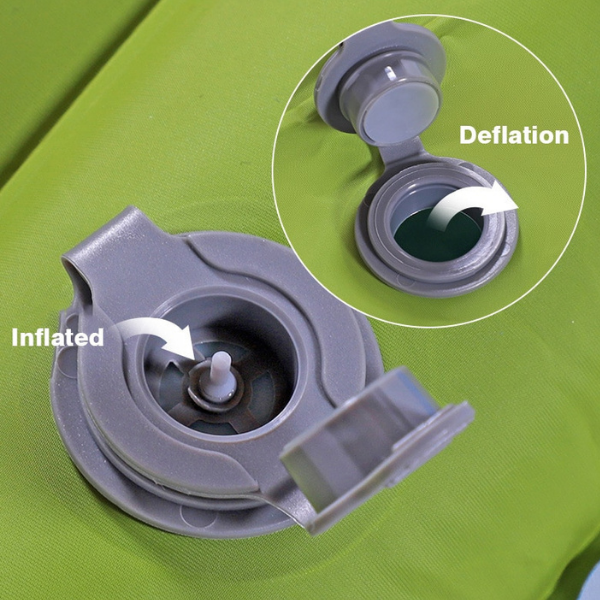 image showing air bed valve inflated and deflatwd