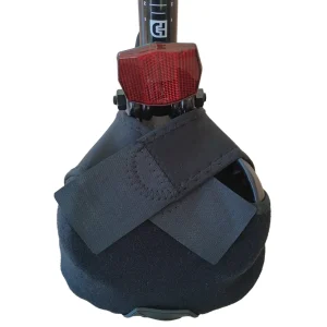 straps fastened under bicycle seat