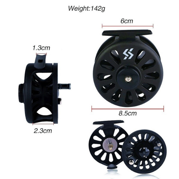 fly fishing reel dimensions