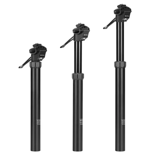 variable height dropper post with under seat switch