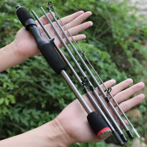 baitcastingrod held in hands
