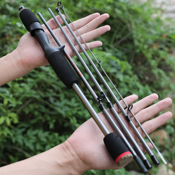 baitcastingrod held in hands