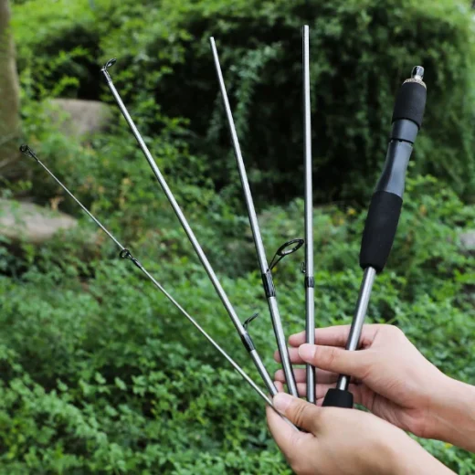 spin rod held in hands