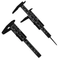 Black Plastic Mini Vernier Calipers Measure up to 81 mm Adsports PVC81 B