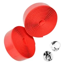 Bicycle Handlebar Tape Red EVA 200cm x 2.8cm x 2 with Bar Ends