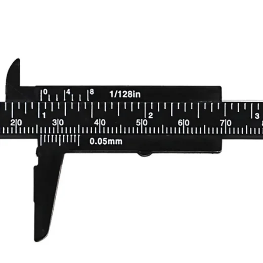 plastic calipers close up view
