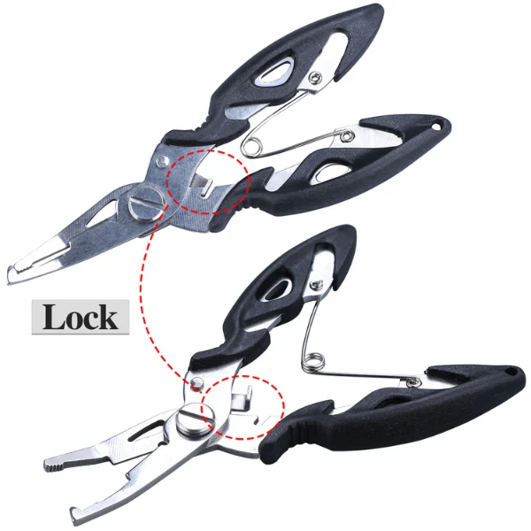 fishing pliers locking mechanisim