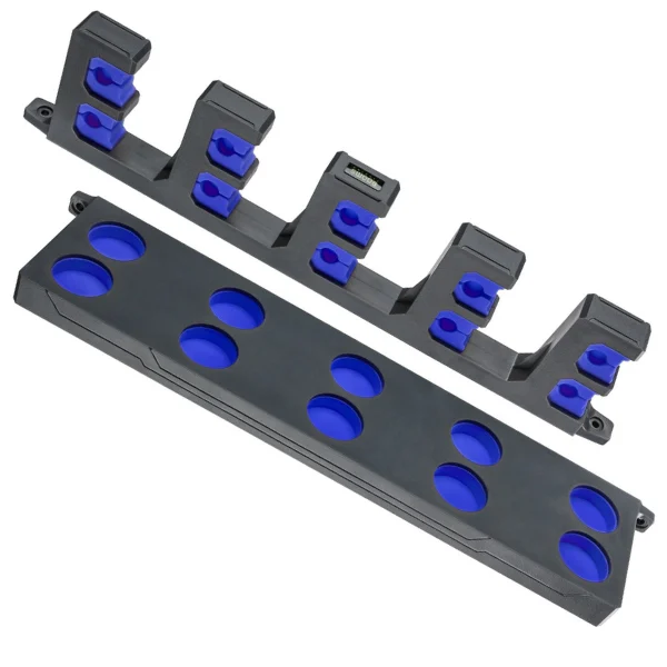 10 rod holder for walls blue colour