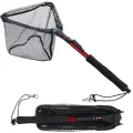 Foldable Fishing Net Single Section Suckerme SFN70R Red Colour