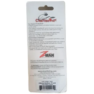 Okeechobee Craw CB37 74 Chatter Bait Z Man Rear packaged view