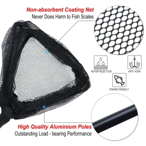 benefits of using a rubber coated landing net for fishing