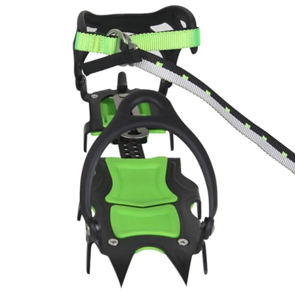 front view of hiking boot spikes