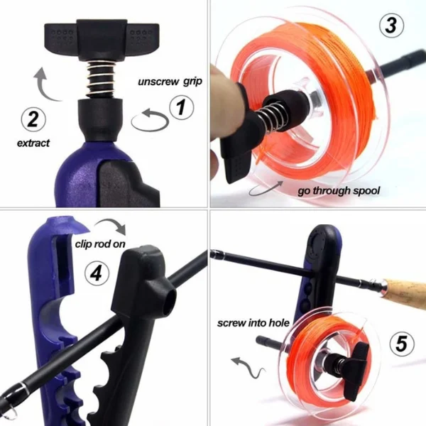 how to respool line onto reel quickly