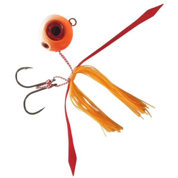 slider lure orange colour spread out