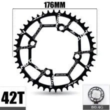 42T Narrow Wide 
Chainring 104BCD 
Bicycle Chain Ring