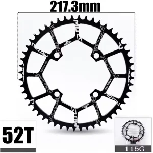 52 teeth chain ring for bikes black colour